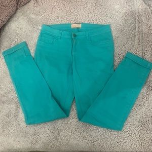 Turquoise Skinny Jeans